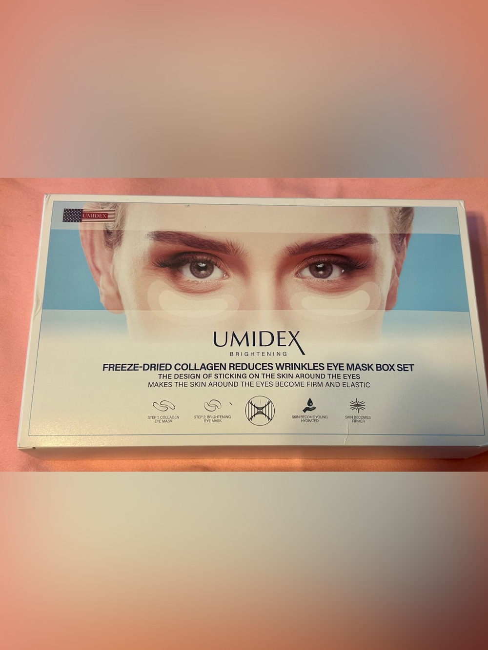 Umidex Brightening Freeze-Dried Collagen Reduces Wrinkles Eye Mask Box Set